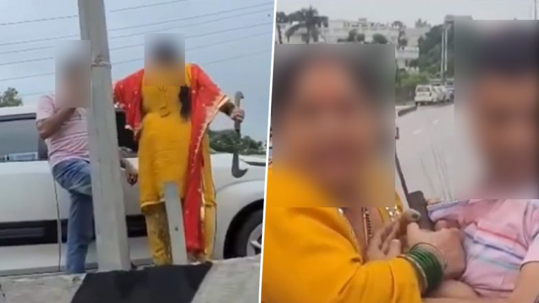 Jammu: कार की टक्कर लगने के बाद महिला ने मचाया बवाल, युवक को मारने के लिए निकाला गंडासा, जम्मू का वीडियो आया सामने; VIDEO
