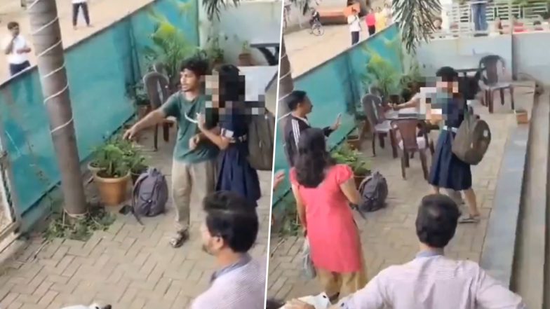 Satara Shocker: एकतरफा प्यार में सनकी युवक ने छात्रा की गर्दन पर लगाया चाकू, लोगों ने पकड़ने के बाद जमकर की पिटाई, सातारा का VIDEO आया सामने