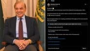 Pakistan PM Shehbaz Sharif Trolled: एशियन यूथ गर्ल्स नेटबॉल चैंपियनशिप में छठे स्थान पर रही पाकिस्तान, लेकिन शाहबाज़ शरीफ ने ट्रॉफी जीतने का किया झूठा दावा, सोशल मीडिया पर हुए ट्रोल