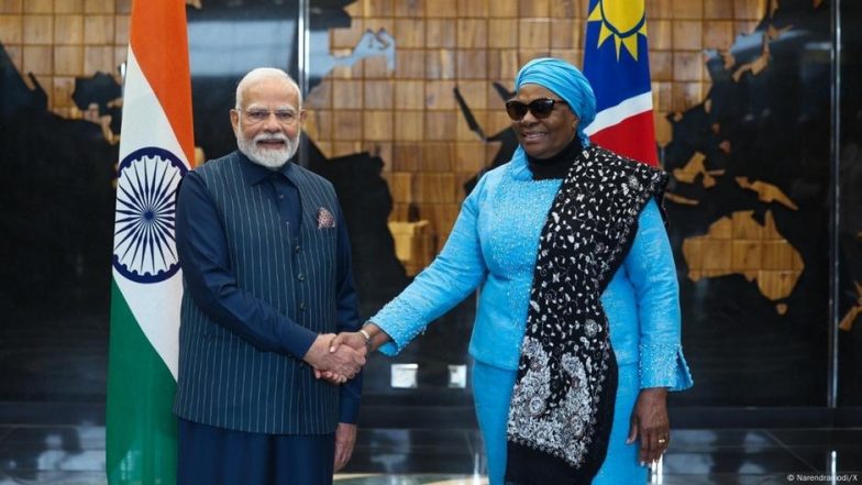पीएम मोदी की नामीबिया यात्रा के दौरान चार समझौतों पर हस्ताक्षर हुए