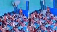 VIDEO: क्लास में बैठी थी छात्राएं, अचानक भारी भरकम छत का प्लास्टर टूटकर गिरा, 2 स्टूडेंट हुई घायल, भोपाल का वीडियो आया सामने