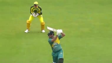 South Africa Champions vs Australia Champions, WCL 2025 2nd Semi Final Match 1st Inning Scorecard: दक्षिण अफ्रीका ने ऑस्ट्रेलिया के सामने रखा 187 रनों का टारगेट, जेजे स्मट्स और मोर्ने वैन विक ने खेली धमाकेदार पारी; यहां देखें पहली पारी स्कोरकार्ड South Africa Champions vs Australia Champions, WCL 2025 2nd Semi Final Match 1st Inning Scorecard: दक्षिण अफ्रीका ने ऑस्ट्रेलिया के सामने रखा 187 रनों का टारगेट, जेजे स्मट्स और मोर्ने वैन विक ने खेली धमाकेदार पारी; यहां देखें पहली पारी स्कोरकार्ड
