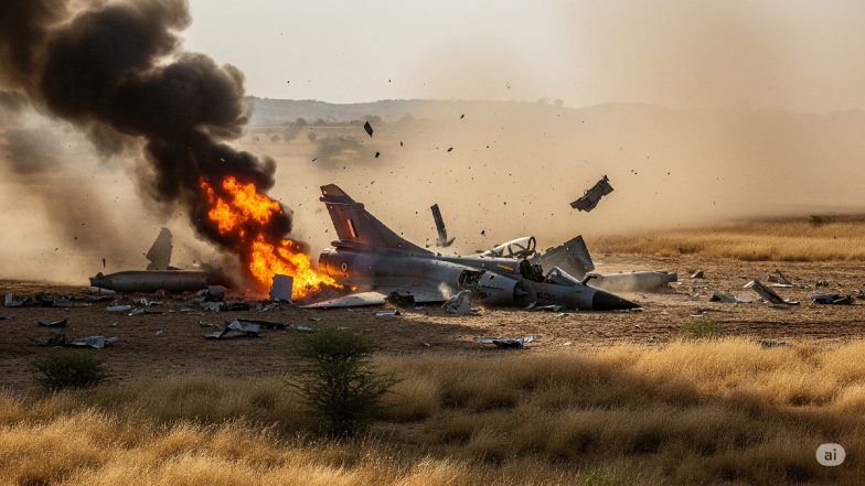 IAF Fighter Jet Crash Video: राजस्थान के चूरू में वायुसेना का जगुआर फाइटर जेट क्रैश, हादसे में 2 लोगों के हताहत होने की खबर