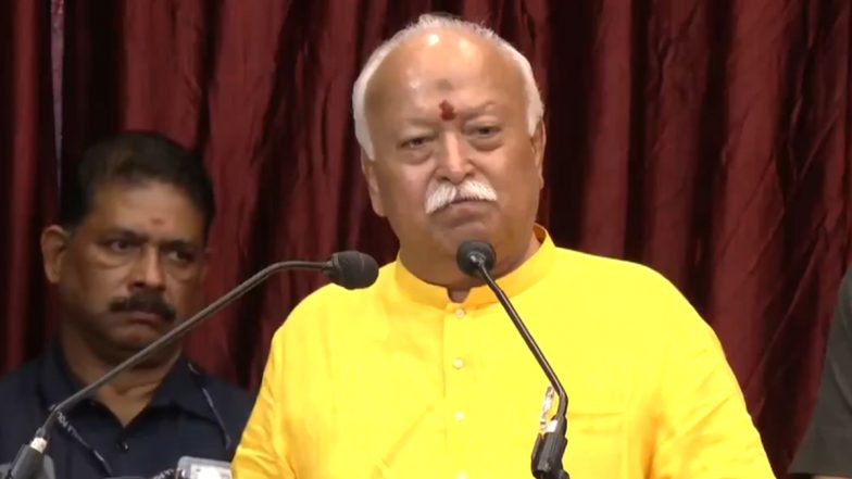 Mohan Bhagwat Video: केरल के कोच्चि में बोले RSS चीफ मोहन भागवत, 'विकसित भारत कभी भी युद्ध का कारण नहीं बनेगा'