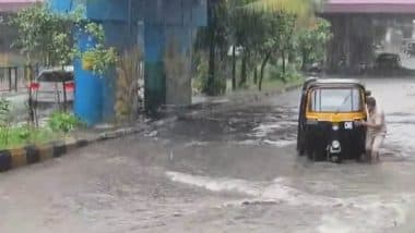 Navi Mumbai Rains: नवी मुंबई में भारी बारिश से सड़कों पर जलभराव, कई इलाकों में वाहन फंसे; देखें VIDEOS