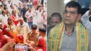 VIDEO: ना दर्शन कर पाए...ना प्रसाद मिला; मथुरा में योगी सरकार के मंत्री एके शर्मा का जबरदस्त विरोध, सेवायतों ने गिराया मंदिर का पर्दा