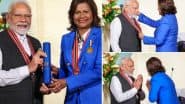 PM Modi Caribbean Visit 2025: प्रधानमंत्री मोदी को त्रिनिदाद एवं टोबैगो के सर्वोच्च नागरिक सम्मान से नवाजा गया, ऐसा सम्मान पाने वाले पहले विदेशी नेता बने
