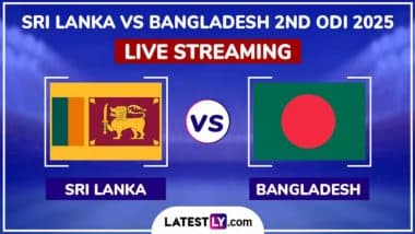 SL vs BAN 2nd ODI 2025 Live Streaming: बांग्लादेश बनाम श्रीलंका दूसरे वनडे में होगा रोमांचक मुकाबला, यहां जानिए कब, कहां और कैसे देखें लाइव प्रसारण