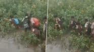 VIDEO: बीड़ के धुनकवाड गांव में बारिश से जलभराव, पक्का रास्ता न होने से बच्चों को स्कूल जाने में मुश्किलें, घने जंगलों से पड़ता है गुजरना