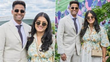 Wimbledon 2025: सूर्यकुमार यादव पत्नी देविशा शेट्टी संग पहुंचे विंबलडन, सर्जरी के बाद पहली बार सार्वजनिक रूप से आए नजर, देखें तस्वीरें