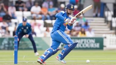 ENG U19 vs IND U19 4th Youth ODI Match 1st Inning Scorecard: चौथे मुकाबले में टीम इंडिया ने इंग्लैंड के सामने रखा 364 रनों का टारगेट, वैभव सूर्यवंशी ने जड़ा अंडर-19 क्रिकेट के इतिहास का सबसे तेज शतक; यहां देखें पहली पारी का स्कोरकार्ड ENG U19 vs IND U19 4th Youth ODI Match 1st Inning Scorecard: चौथे मुकाबले में टीम इंडिया ने इंग्लैंड के सामने रखा 364 रनों का टारगेट, वैभव सूर्यवंशी ने जड़ा अंडर-19 क्रिकेट के इतिहास का सबसे तेज शतक; यहां देखें पहली पारी का स्कोरकार्ड