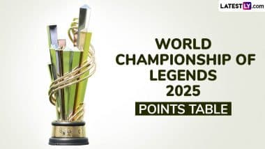 WCL 2025 Points Table: वर्ल्ड चैंपियनशिप ऑफ लीजेंड्स सेमीफाइनल की तस्वीर साफ, भारत का पाकिस्तान से महामुकाबला, दक्षिण अफ्रीका से भिड़ेगी ऑस्ट्रेलिया, देखिए अपडेटेड पॉइंट्स टेबल