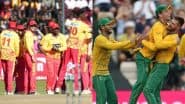 Zimbabwe vs South Africa, 4th Match Winner Prediction: चौथे टी20 मुकाबले में दक्षिण अफ्रीका को कांटे की टक्कर देने उतरेगी जिम्बाब्वे, मैच से पहले जानें कौनसी टीम मार सकती हैं बाजी