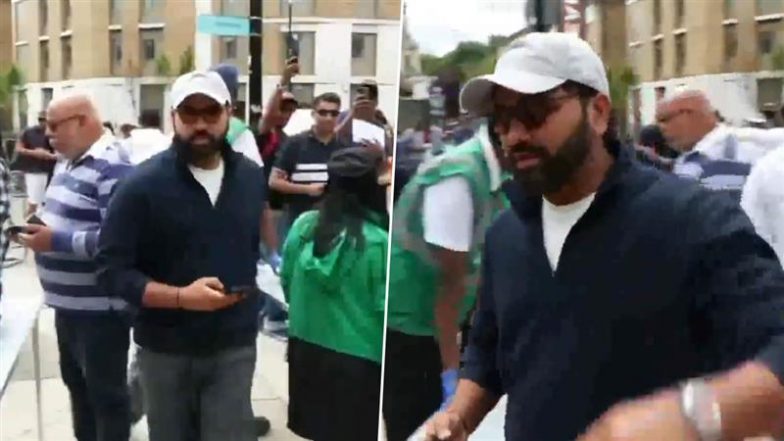 Rohit Sharma At Kennington Oval: टीम इंडिया के खिलाड़ियों की हौसलाअफजाई के लिए मैच तीसरे दिन केनिंग्टन ओवल पहुंचे वनडे कप्तान रोहित शर्मा, देखें वीडियो