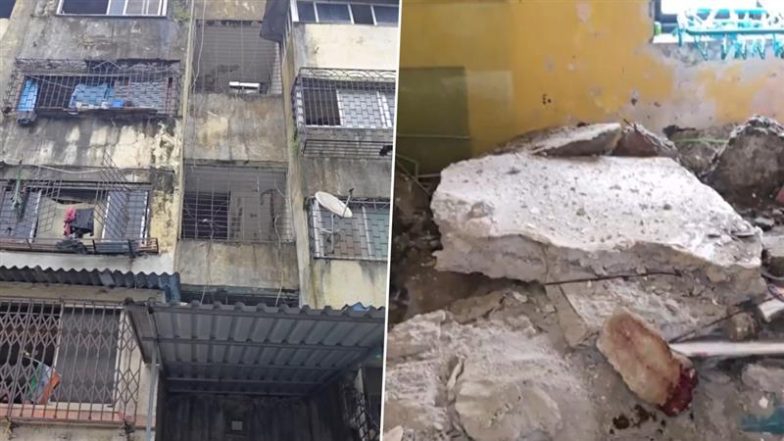Mumbai: मीरा रोड और नेरुल में जर्जर इमारतों ने ली जान, स्लैब गिरने से मासूम की दर्दनाक मौत; 2 घायल (Watch Video)