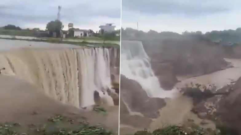Sawai Madhopur Heavy Rain: राजस्थान में बारिश का कहर! सवाई माधोपुर में कई गांव पानी की चपेट में आए, गांव में बना 50 फीट का गड्डा, बिगड़े हालात; VIDEO