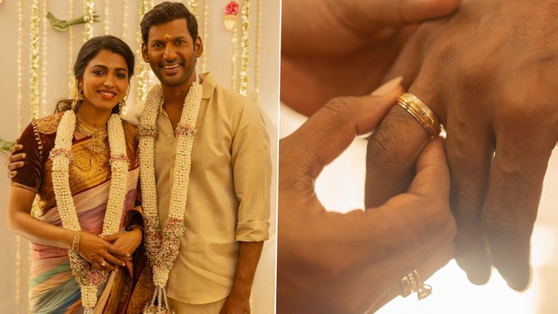 Vishal Gets Engaged with Sai Dhanshika: साउथ इंडियन स्टार विशाल ने साई धनशिका संग की सगाई, शेयर की तस्वीरें