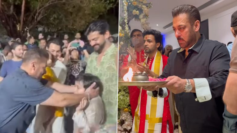 Salman Khan Ganpati Visarjan: गणपति विसर्जन के दौरान सलमान खान ने किया धमाकेदार डांस, ड्रम की धुन पर थिरेक सोनाक्षी-जहीर; VIDEO