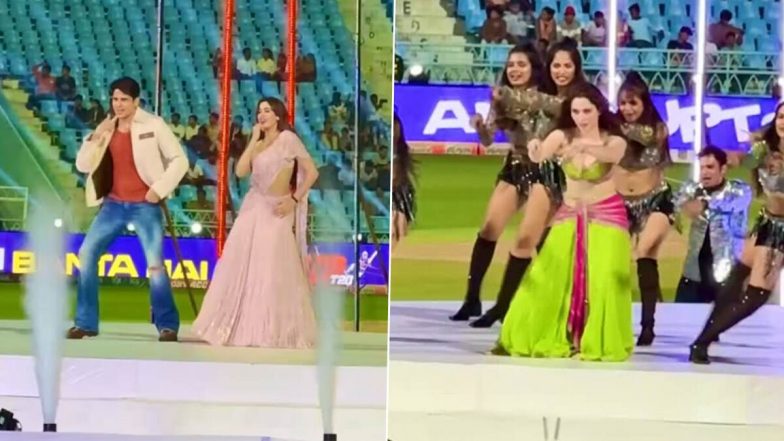 UP T20 League 2025 Opening Ceremony: यूपी टी20 लीग के ओपनिंग सेरेमनी में बॉलीवुड तड़के से जगमगाई शाम, तमन्ना भाटिया, जान्हवी कपूर और सिद्धार्थ मल्होत्रा ने इकाना स्टेडियम में लगाई आग