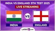 IND vs ENG 5th Test Day 5 Live Streaming: आखिरी टेस्ट का आज होगा रोमांचक अंत! इंग्लैंड ने बनाएंगे 35 रन या टीम इंडिया लेंगे 4 विकेट, यहां जानें कब, कहां और कैसे देखें लाइव एक्शन