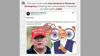 FACT CHECK: क्या भारत में फाइनेंशियल इमरजेंसी लग गई है? सोशल मीडिया पर वायरल हो रही इस झूठी खबर, जानें असलियत FACT CHECK: क्या भारत में फाइनेंशियल इमरजेंसी लग गई है? सोशल मीडिया पर वायरल हो रही इस झूठी खबर, जानें असलियत