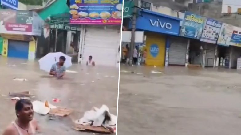 Heavy Rain in Churu: राजस्थान में बारिश से हालात बिगड़े! चूरू के तारानगर में पानी ने मचाई तबाही, वीडियो आया सामने; VIDEO