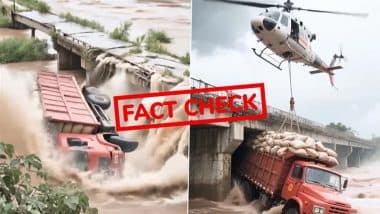 FACT CHECK: AI рдЬрдирд░реЗрдЯреЗрдб рд╣реИ рдкреБрд▓ рд╕реЗ рдЧрд┐рд░рддреЗ рдЯреНрд░рдХ рдХрд╛ рд╡реАрдбрд┐рдпреЛ, рдлрд░реНрдЬреА рджрд╛рд╡реЗ рдХреЗ рд╕рд╛рде рд╣реЛ рд░рд╣рд╛ рд╡рд╛рдпрд░рд▓; рдРрд╕реЗ рд╕рд╛рдордиреЗ рдЖрдИ рд╕рдЪреНрдЪрд╛рдИ