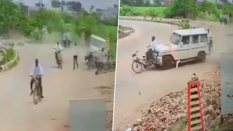 Rajasthan Bolero Accident: राजस्थान के बारां में तेज रफ्तार बोलेरो कार का कहर! बाइक सवारों और राहगीरों को कुचला, एक्सीडेंट का वीडियो आया सामने; VIDEO