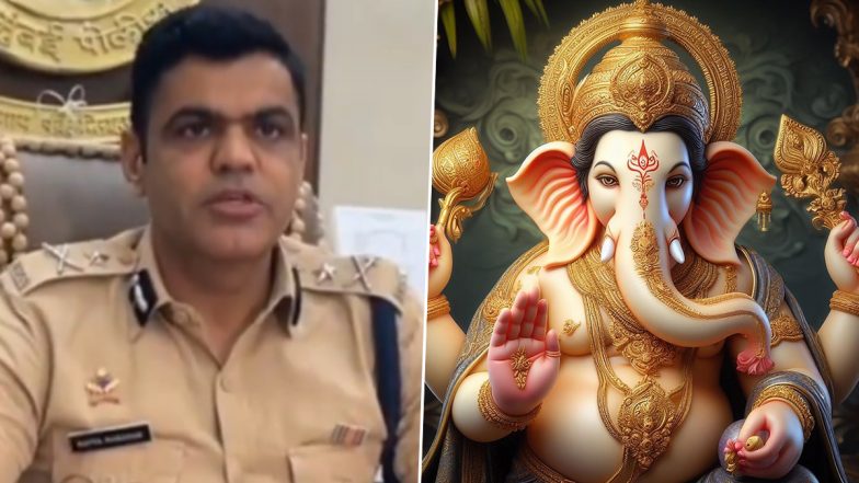 Ganesh Chaturthi 2025: गणेशोत्सव त्योहार पर सुरक्षा के कड़े इंतजाम, जॉइंट CP सत्यनारायण चौधरी ने बताया बंदोबस्त के लिए इतने हजार मुंबई पुलिसकर्मी रहेंगे तैनात; VIDEO