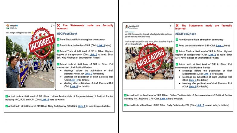 Fact Check: बिहार की वाल्मीकि नगर सीट पर यूपी के 5,000 से ज्यादा वोटरों के नाम जोड़े गए? कांग्रेस-RJD ने ECI पर लगाए गंभीर आरोप, फैक्ट चेक में जानें सच्चाई