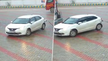Hathras: पेट्रोल पंप पर पहुंचकर फुल करवाई कार की टंकी, फिर पैसे दिए बिना ही नोजल उखाड़ ले भागा ड्राइवर, हाथरस की अजीब चोरी का वीडियो आया सामने; VIDEO