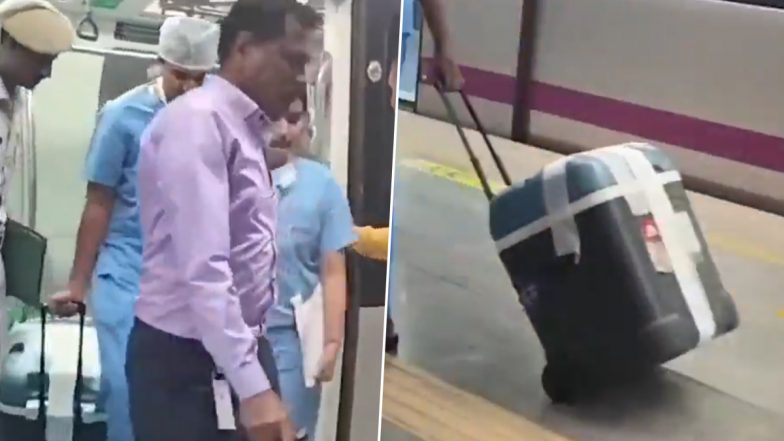 Bengaluru Liver transplant: पहली बार बेंगलुरु में लीवर ट्रांसपोर्ट मेट्रो ट्रेन से किया गया, व्हाइटफील्ड से राजराजेश्वरी नगर पहुंचाया गया ऑर्गन; VIDEO