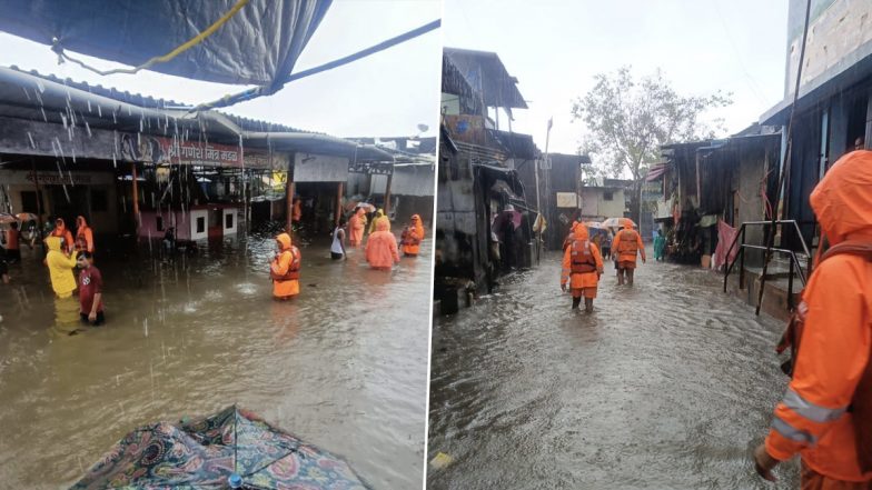 Mumbai Heavy Rain: मुंबई की मीठी नदी खतरे के निशान के ऊपर, BKC में भी बारिश ने मचाया कहर, क्रांति नगर में लोगों के घरों में घुसा पानी, देखें VIDEO