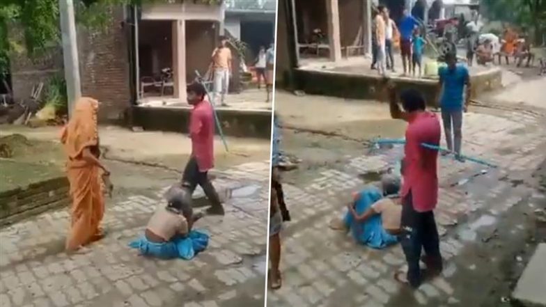 Hardoi Shocker: जमीनी विवाद को लेकर बीच सड़क पर 'महाभारत': बहू ने सास को चप्पलों से पीटा, देवर ने भाभी पर पाइप से किया हमला (Watch Video)