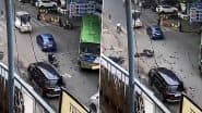 Pune Road Accident: फ्लाईओवर पर टेम्पो पलटने से लोहे का सामान नीचे बाइक सवार पर गिरा, युवक हुआ घायल, पिंपरी चिंचवड में हुआ अजीब एक्सीडेंट; VIDEO