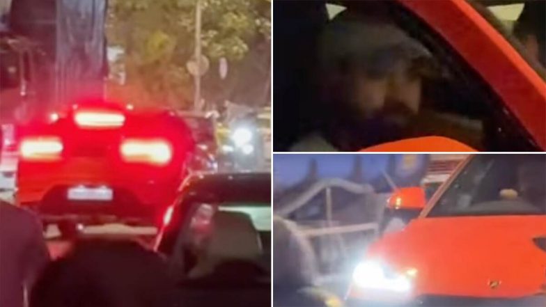 Rohit Sharma Driving Lamborghini Urus SE: मुंबई की सड़कों पर अपनी नई लेम्बोर्गिनी उरुस एसई चलाते दिखे रोहित शर्मा, खास &lsquo;3015&rsquo; नंबर प्लेट ने खींचा फैंस का ध्यान, देखें विडियो