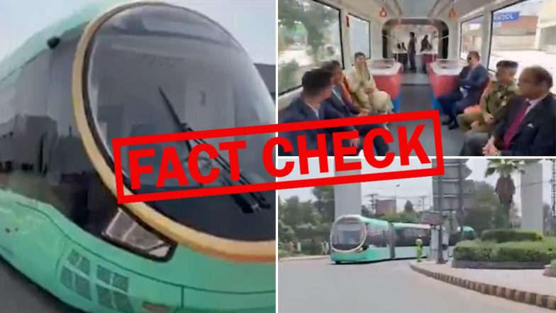 Fact Check: क्या पाकिस्तान की सड़क पर दौड़ रही है ट्रैकलेस इलेक्ट्रिक ट्राम ट्रेन ? जाने सोशल मीडिया पर वायरल हो रहे इस वीडियो की सच्चाई