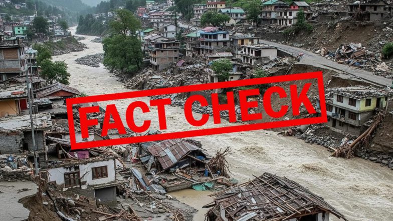 Fact Check: उत्तरकाशी में आएं फ्लैश फ्लड की तस्वीर AI से है बनाई, जाने वायरल हो रहे इस पोस्ट की सच्चाई