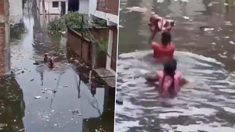 Prayagraj Flood: ये कृष्ण लीला के मंचन का VIDEO नहीं, हकीकत है प्रयागराज की; देखें स्मार्ट सिटी की खौफनाक सच्चाई