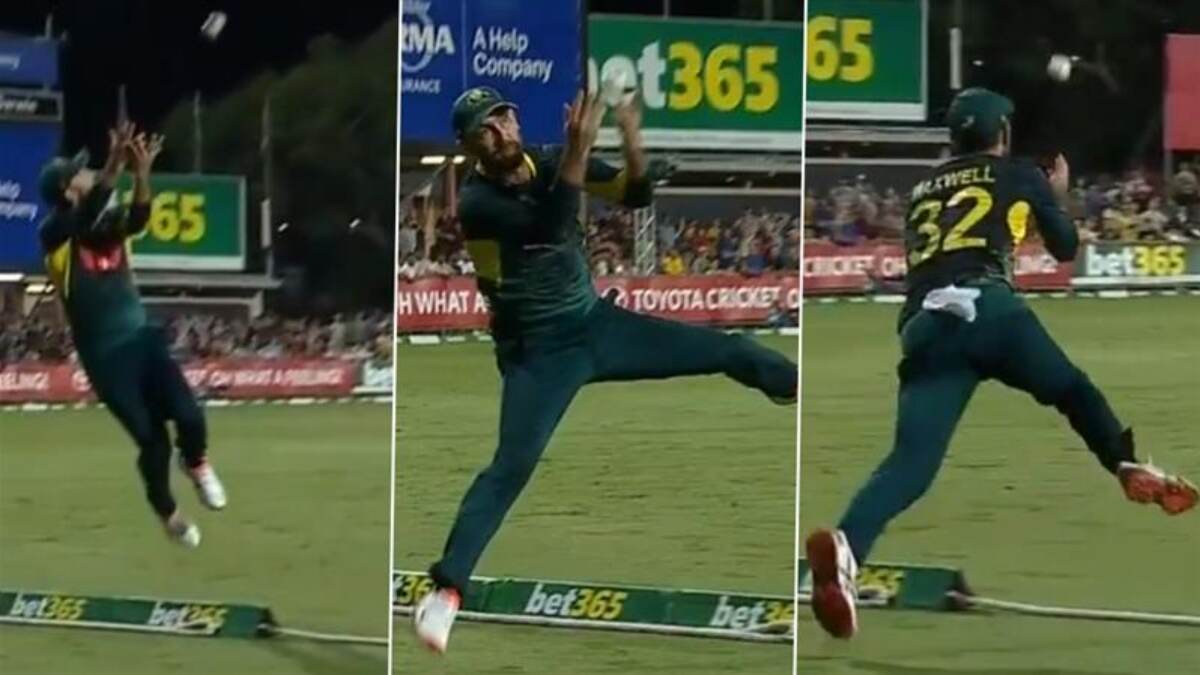 Glenn Maxwell Boundary Catch Video: दक्षिण अफ्रीका के खिलाफ पहले टी20 में ग्लेन मैक्सवेल ने बॉउंड्री पर लपका शानदार कैच, वीडियो देख रह जाएंगे दंग