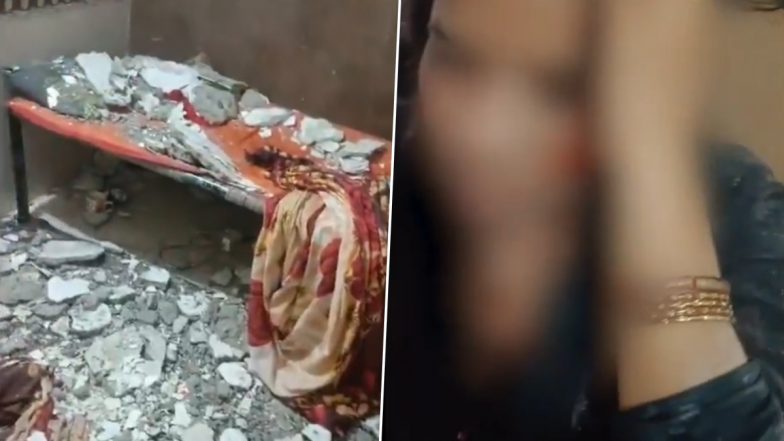 Navi Mumbai Building Roof Collapse: नवी मुंबई के नेरुल में बारिश के बीच हादसा, इमारत की छत का स्लैब गिरने से गर्भवती महिला जख्मी; VIDEO