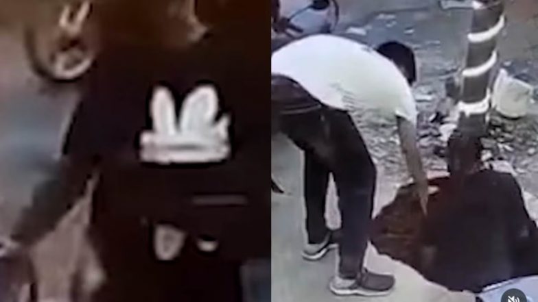 VIDEO: महाराष्ट्र में सड़क पर चलते-चलते अचानक जमीन में समा गया युवक, नाले में गिरने का वीडियो वायरल