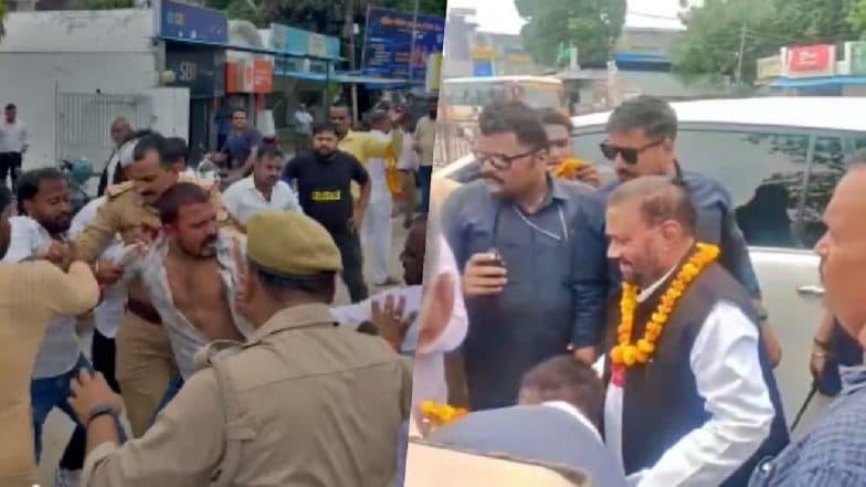 VIDEO: रायबरेली में स्वामी प्रसाद मौर्य पर हमला, स्वागत के बीच युवक ने मारा थप्पड़, वीडियो हुआ वायरल
