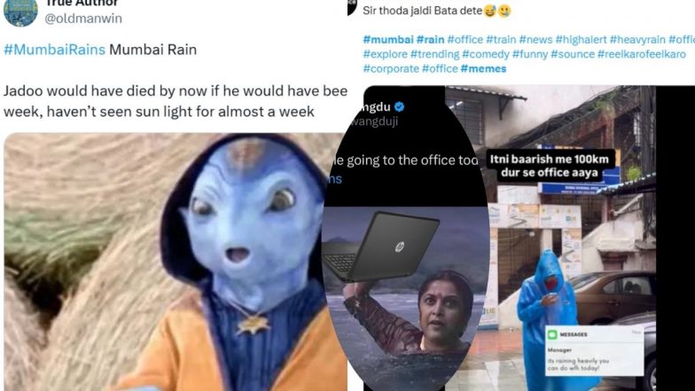 Mumbai Rain Memes: आफत की बारिश में भी मौज ले रहे मुंबईकर, सोशल मीडिया पर शेयर कर रहे मीम्स; देखें VIDEO