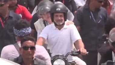 Rahul Gandhi Bike Rally Video: बिहार में राहुल गांधी की 'वोटर अधिकार यात्रा' के समर्थन में बाइक रैली, प्रियंका गांधी भी रहीं साथ