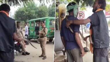 Kanpur: नशे में धुत सपेरे ने महिला पुलिसकर्मी पर फेंका सांप, जान बचाने के लिए भागी, देखें घटना का खौफनाक Viral Video