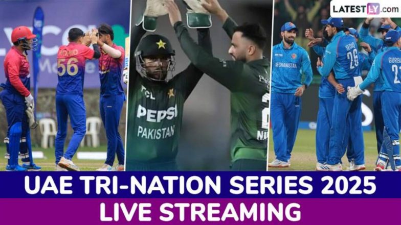 How To Watch UAE T20I Tri-Series 2025 Live Streaming: जानिए भारत में किस से चैनल पर देखें पाकिस्तान, अफगानिस्तान, यूएई त्रिकोणीय सीरीज का लाइव प्रसारण