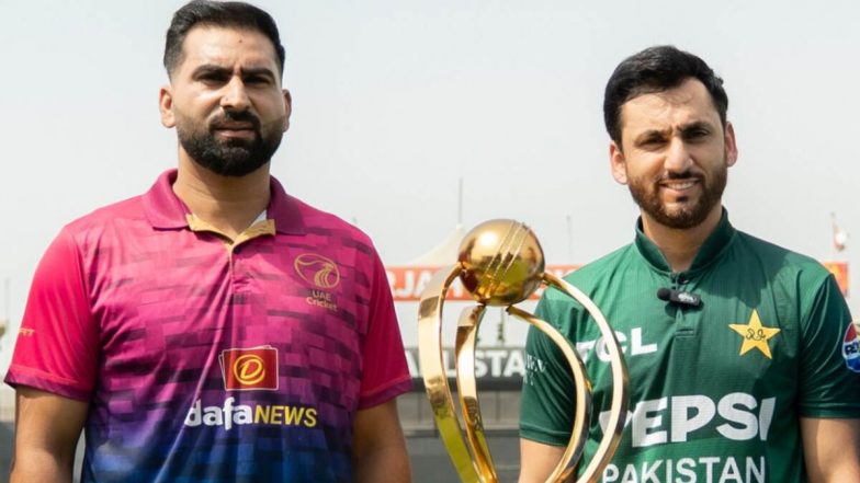 UAE vs PAK, T20I Tri-Series 2025 Toss & Live Scorecard: पाकिस्तान ने टॉस जीतकर चुनी बल्लेबाजी, यूएई करेगी पहले गेंदबाजी, जानिए प्लेइंग इलेवन और लाइव स्कोरकार्ड