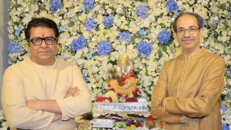 गणेश चतुर्थी पर उद्धव ठाकरे पहुंचे राज ठाकरे के घर, मुलाकात से गरमाई सियासत