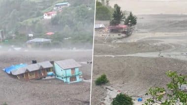 Uttarkashi Cloudburst: मौत के मुहं से जिंदा बचा एक शख्स, धराली आपदा का ये  Video देखकर आप भी रह जाएंगे दंग | 🇮🇳 LatestLY हिन्दी